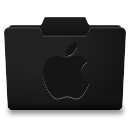 Black Mac Icon 256x256 png